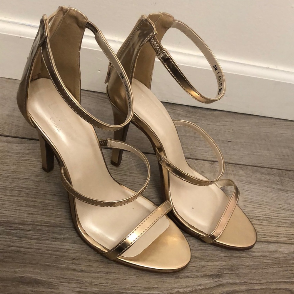 Rose gold heels